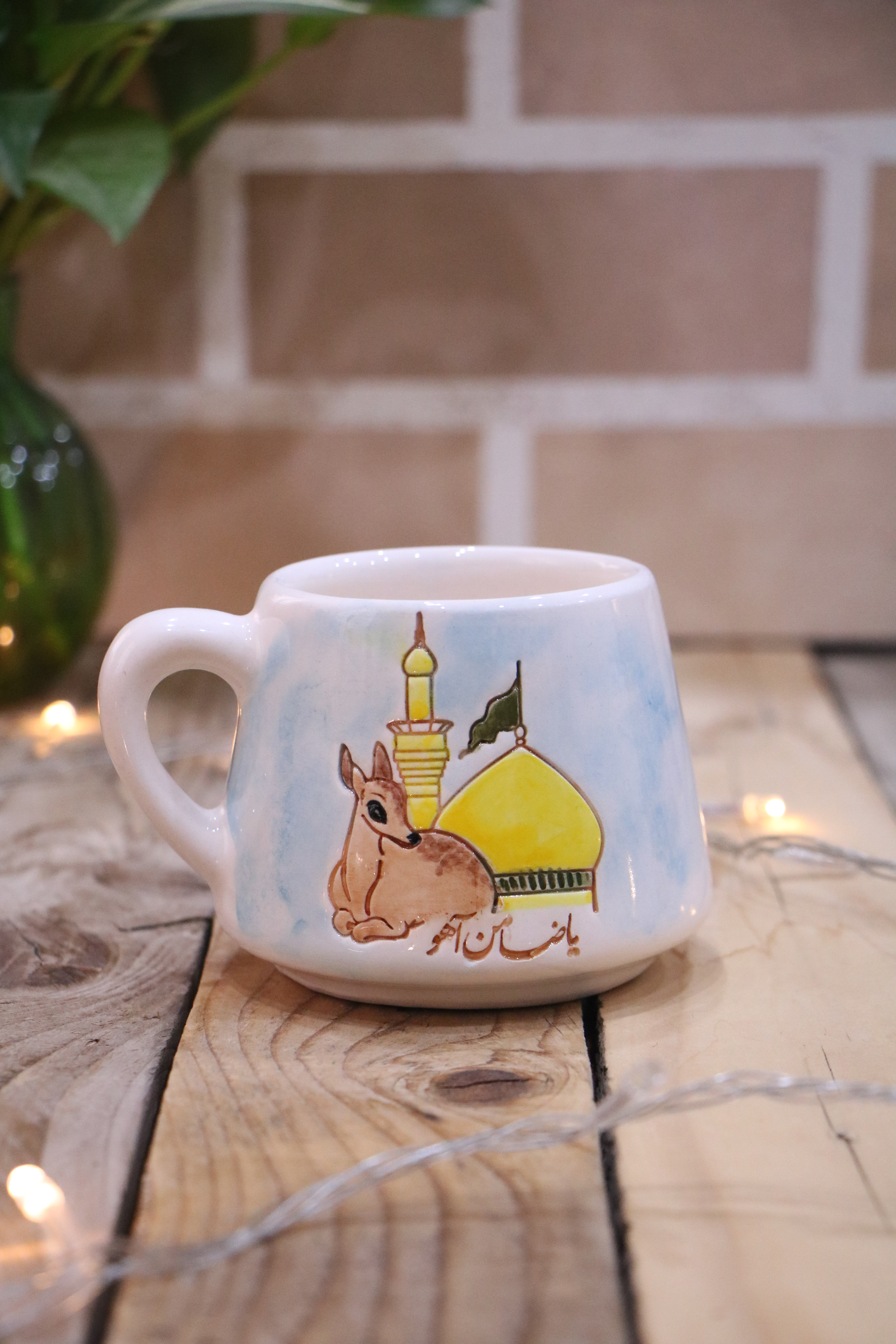 خرید ست ماگ و زیر ماگی سرامیکی طرح دختر فانتزی